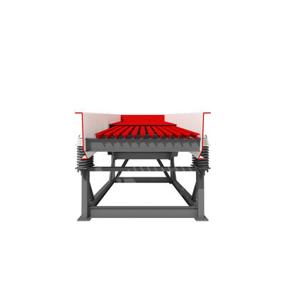Specyfikacja rowu 6000-1700 45KW Podwójny wał wibrujący podajnik do przenoszenia materiałów ziarnistych w kruszycie kamieni górniczych